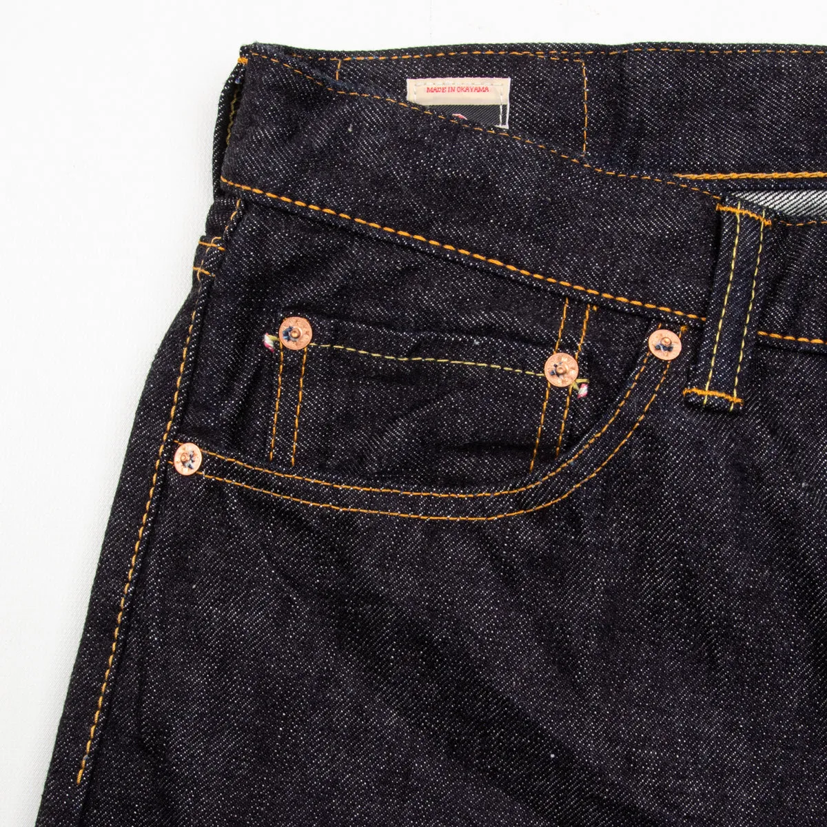 0605-V Natural Tapered Fit - 15.7oz Zimbabwe Cotton Selvedge (One-wash)