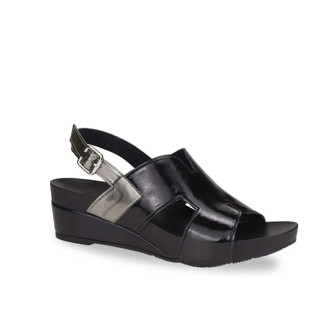 [20% off at cart] H-Strap Slingback Low Wedge Sandals