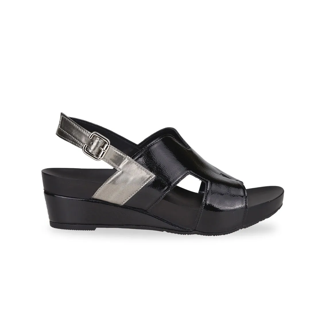 [20% off at cart] H-Strap Slingback Low Wedge Sandals