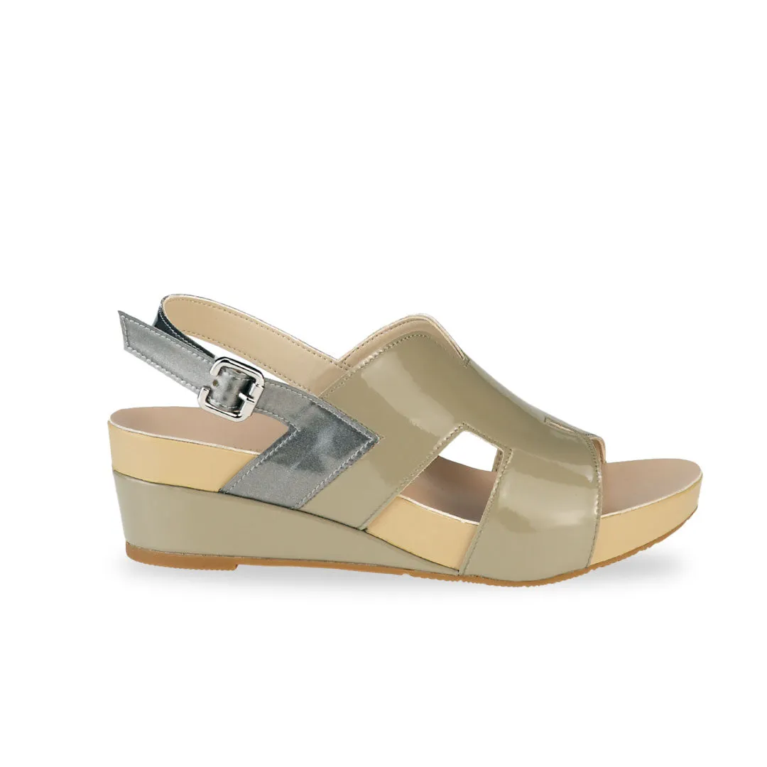 [20% off at cart] H-Strap Slingback Low Wedge Sandals