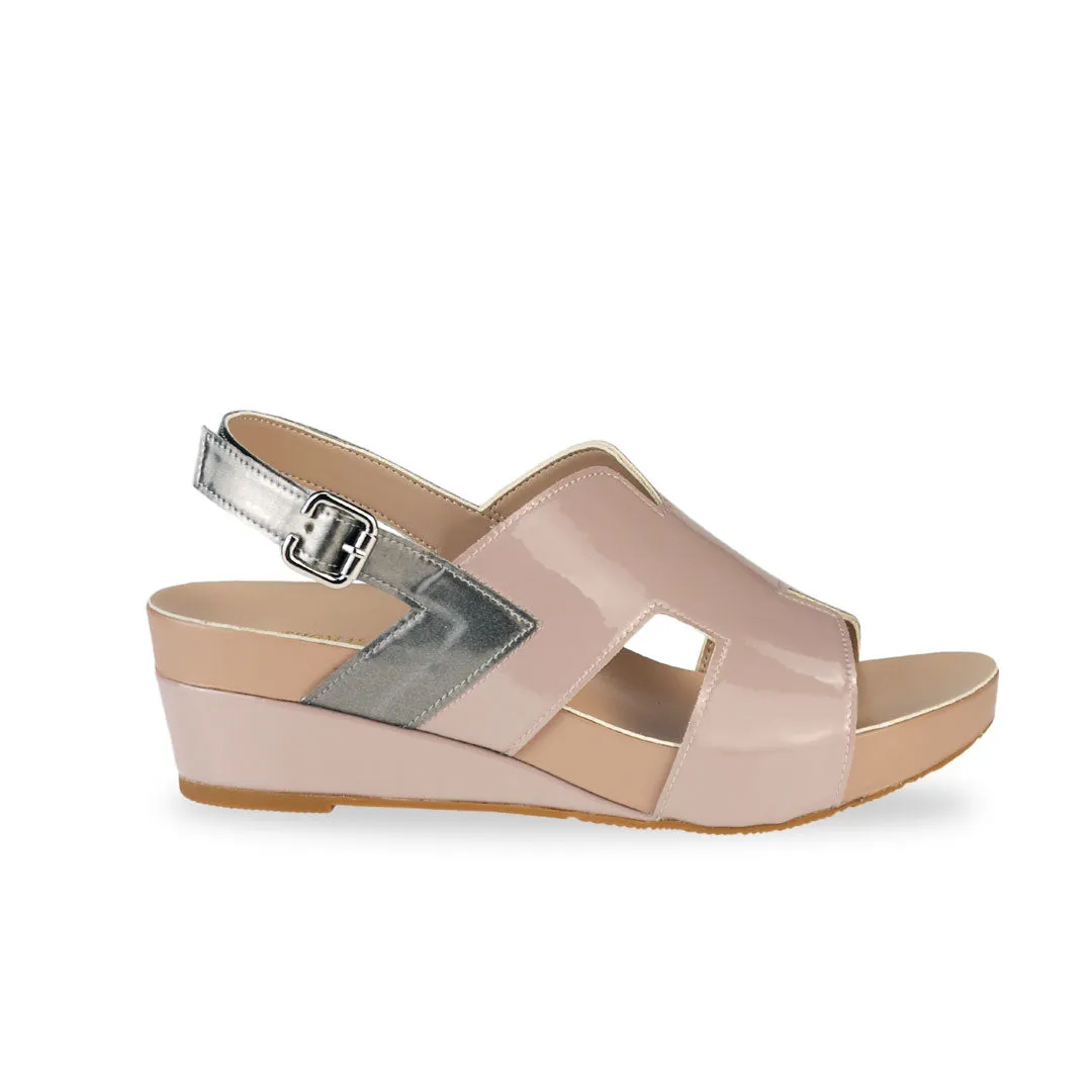 [20% off at cart] H-Strap Slingback Low Wedge Sandals