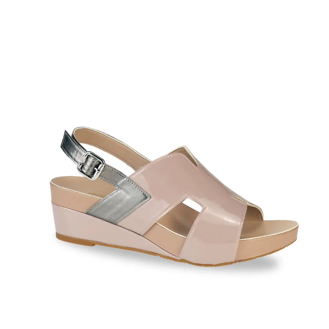 [20% off at cart] H-Strap Slingback Low Wedge Sandals