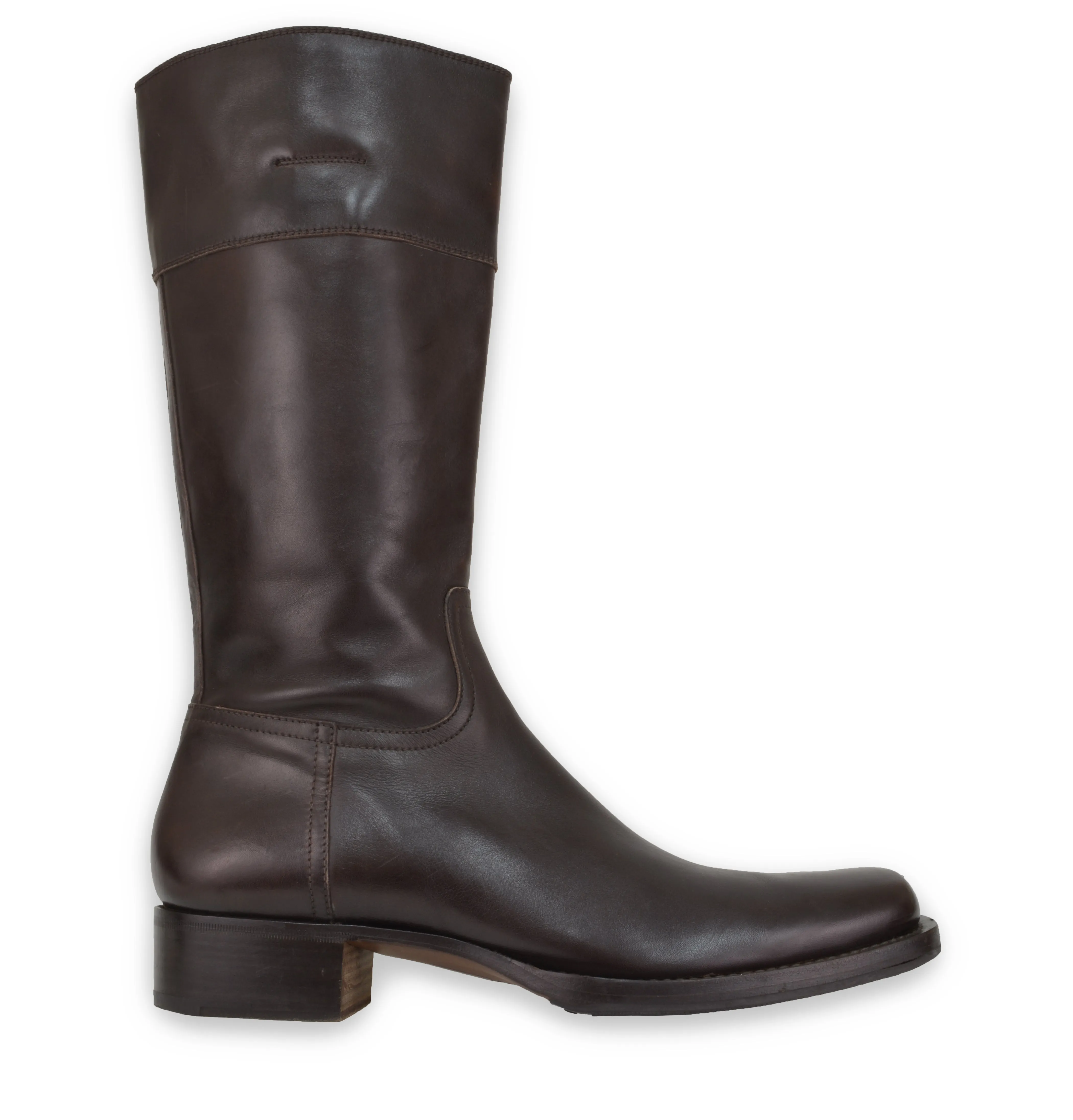 2006 Square Toe Western Boots in Polished Calfskin