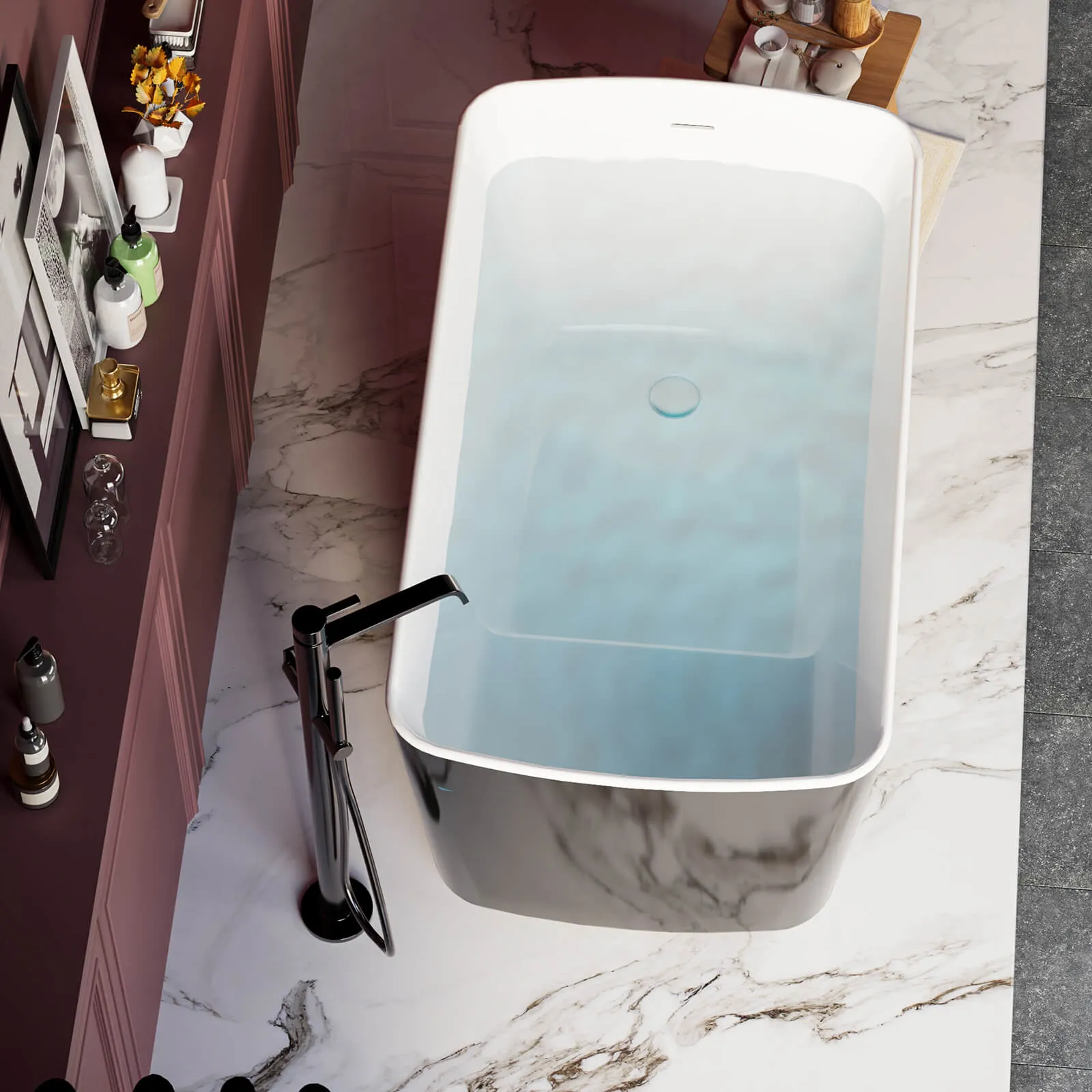 49" Small Size Sit-In Soaking Tub