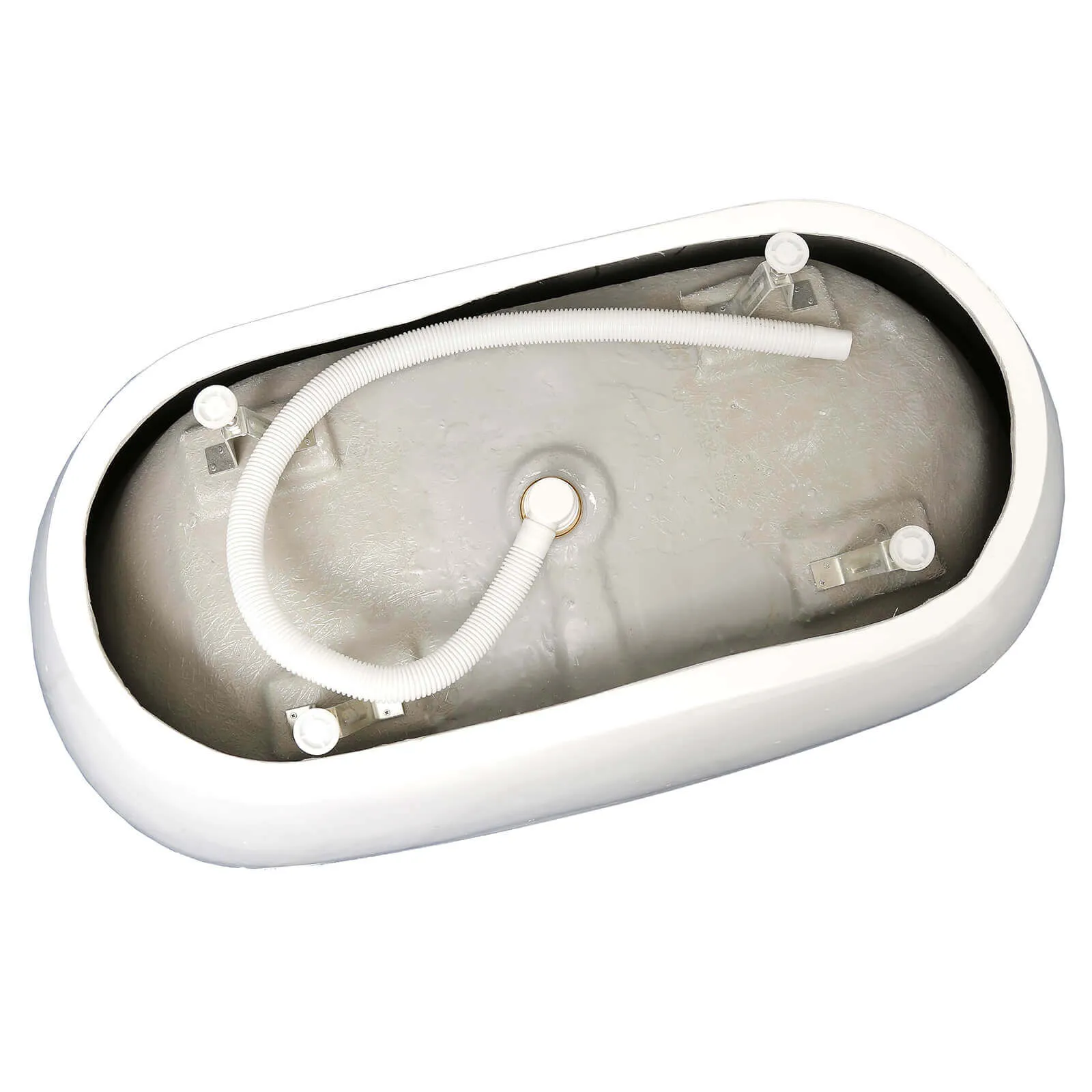 59" Ergonomic Backrest Acrylic Bathtub