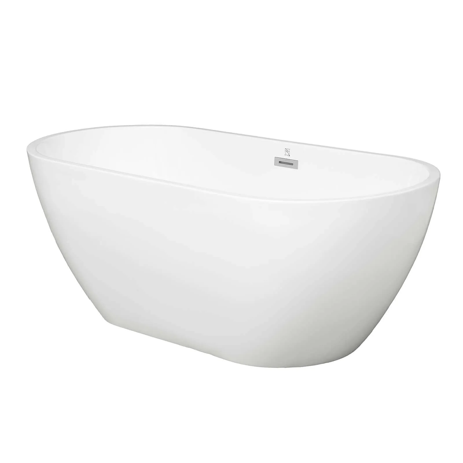 59" Ergonomic Backrest Acrylic Bathtub