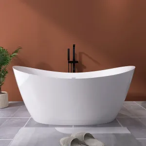 66" Insulated Double Slipper Freestanding Bathtub