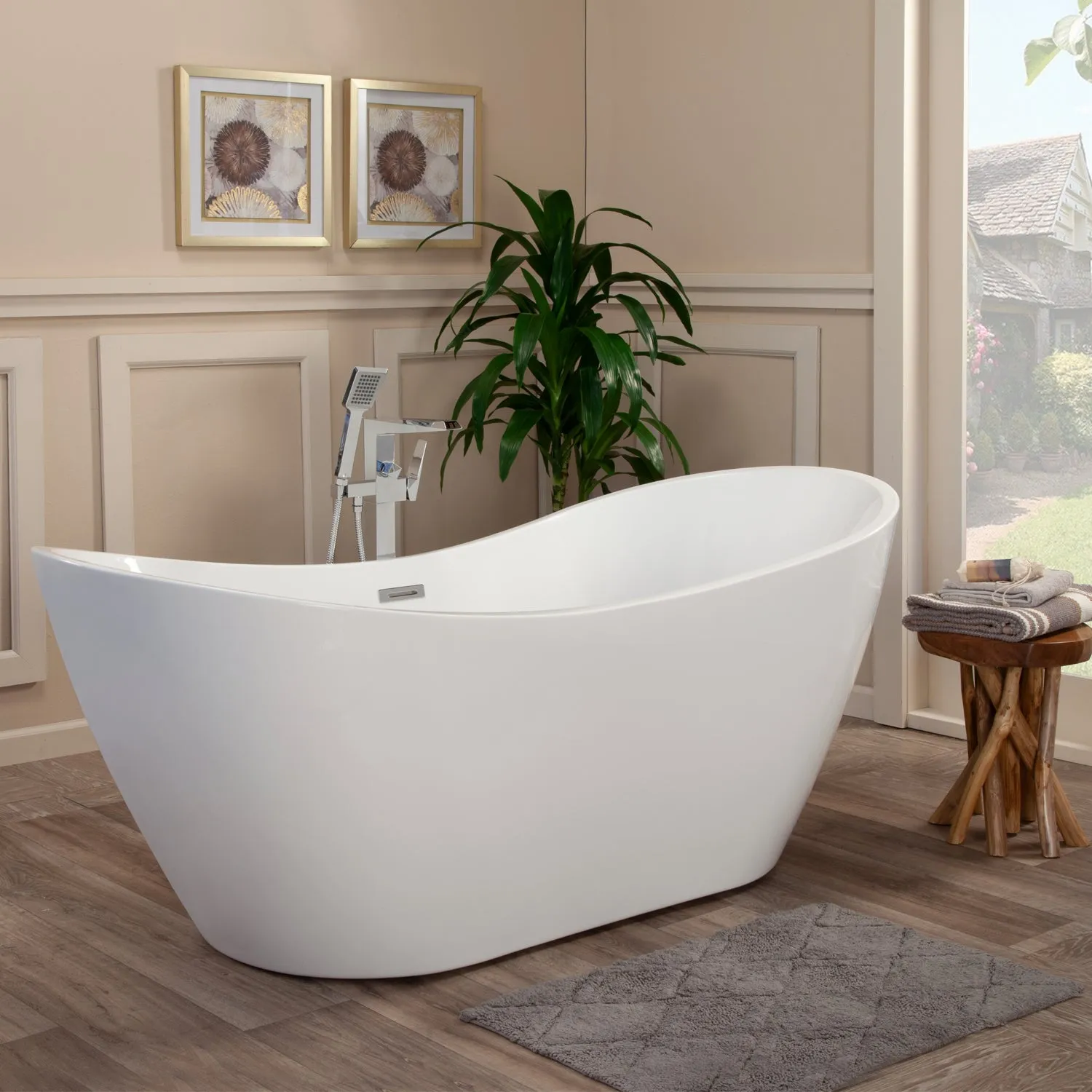 Alana Freestanding Soaking Acrylic Bathtub