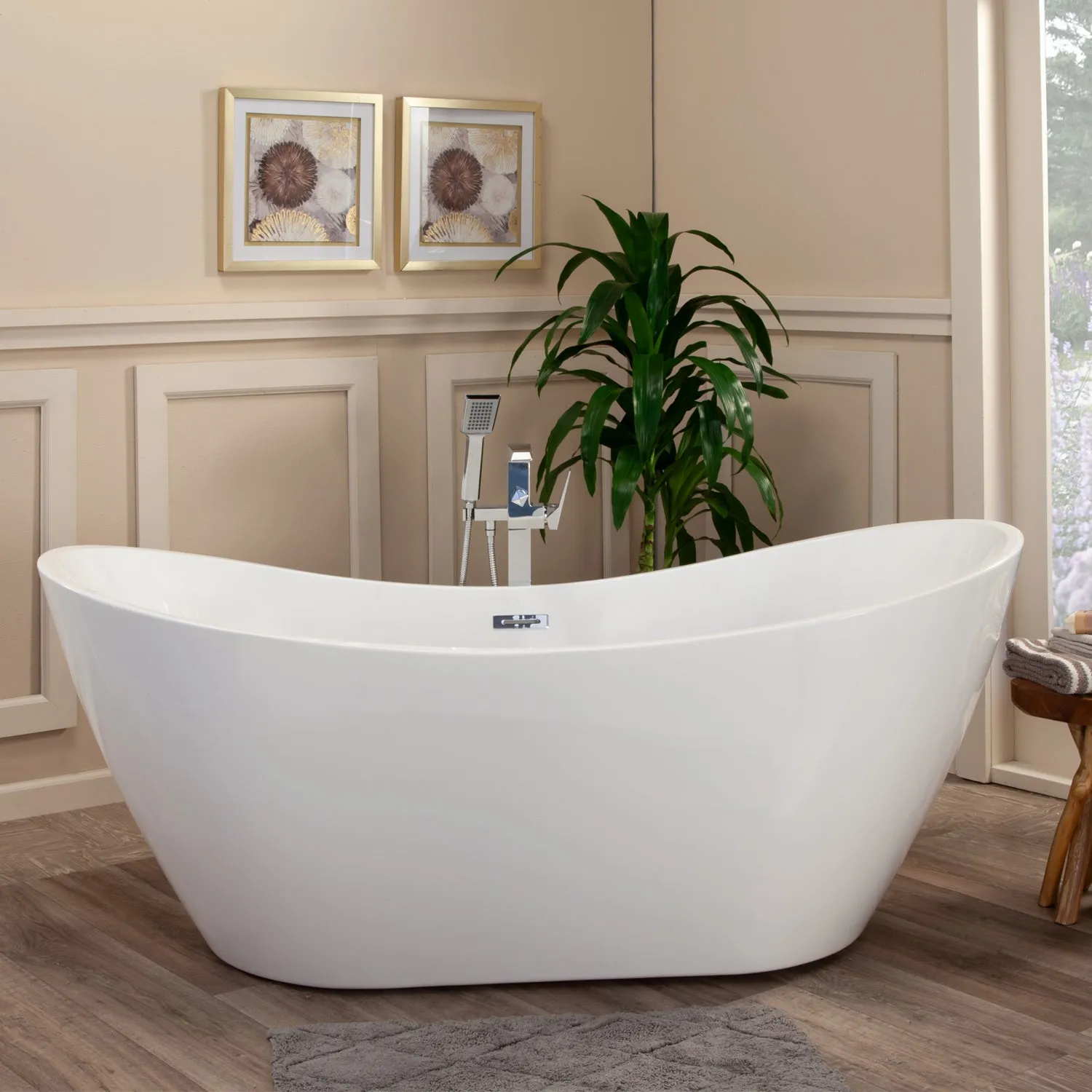 Alana Freestanding Soaking Acrylic Bathtub