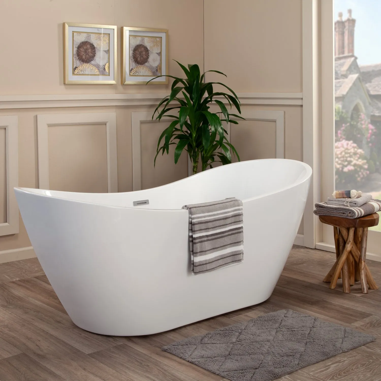 Alana Freestanding Soaking Acrylic Bathtub