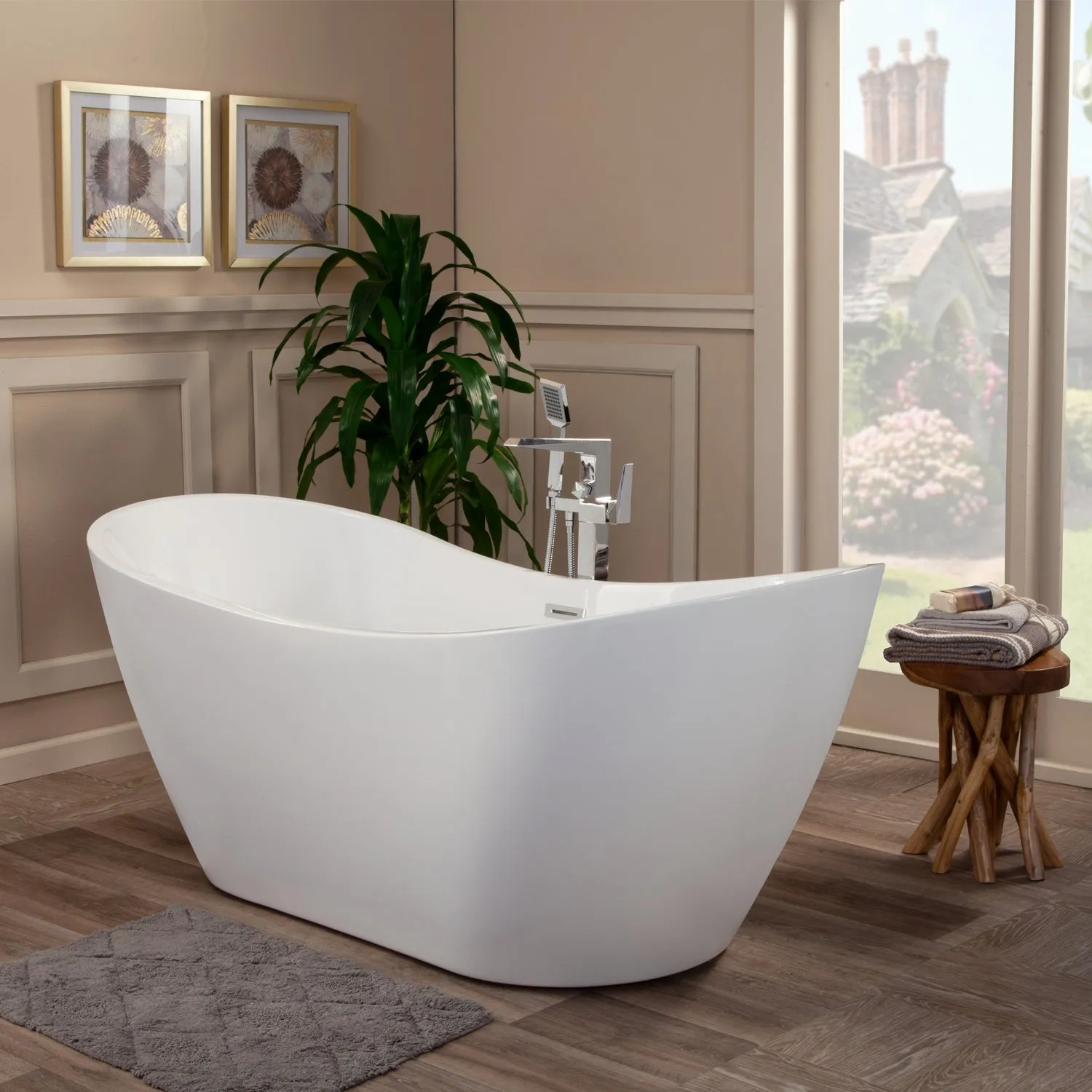 Alana Freestanding Soaking Acrylic Bathtub