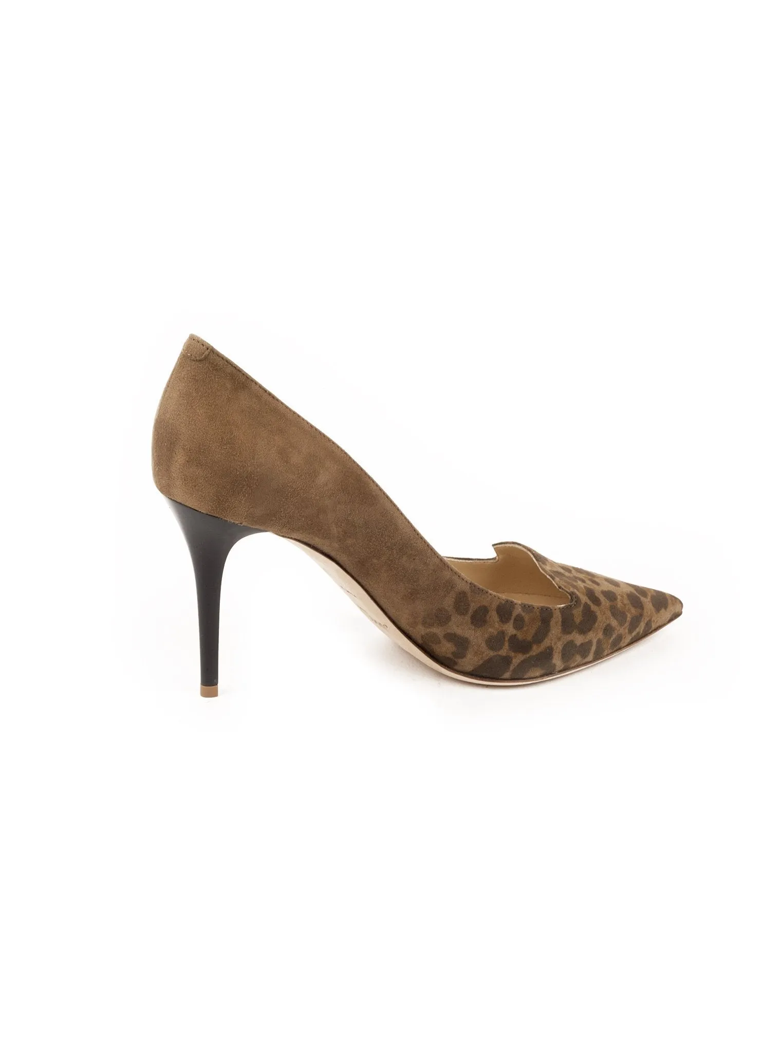 Alia Toe Suede Pump - Leopard