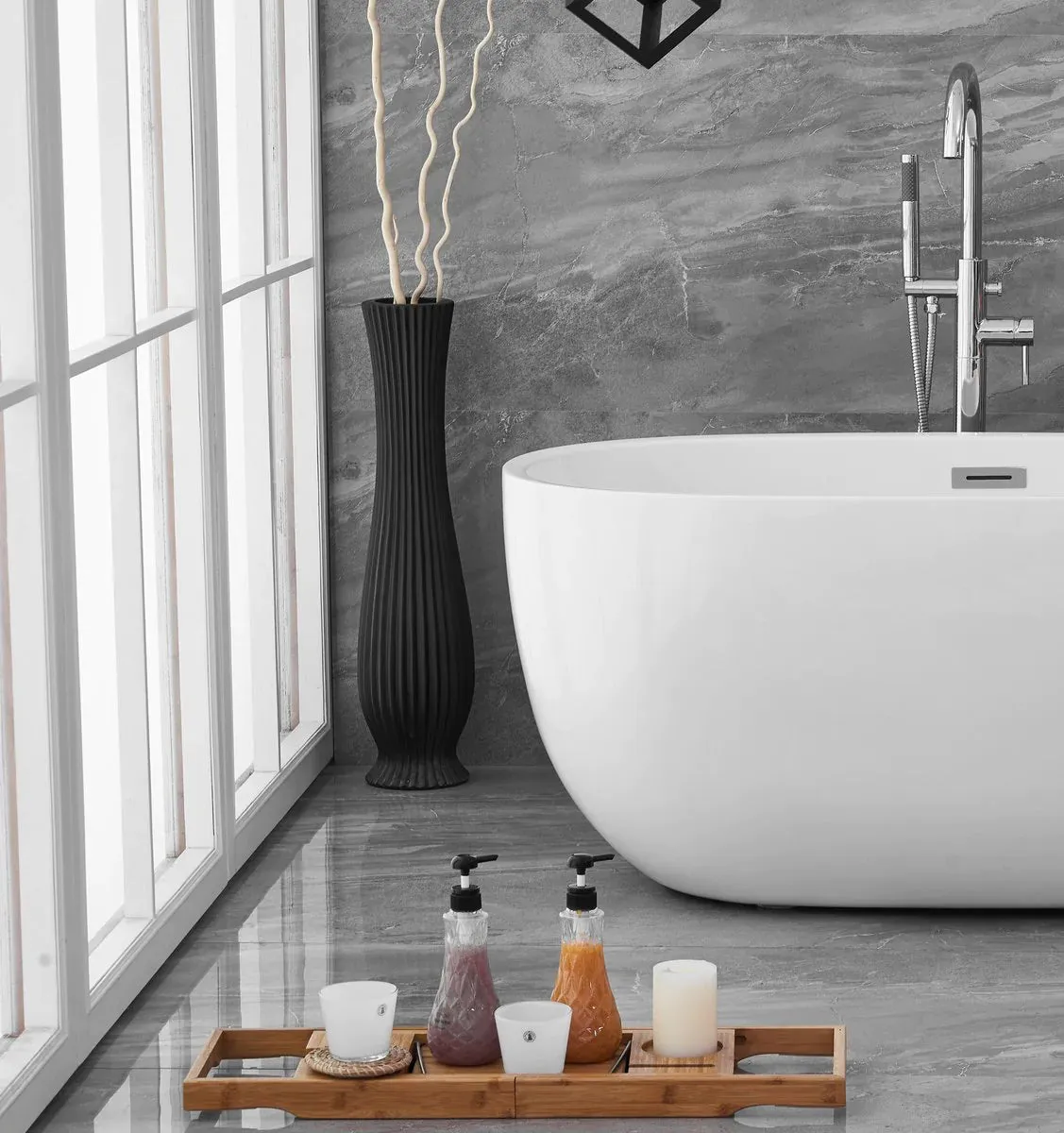 Allegra 54" Soaking Roll Top Bathtub