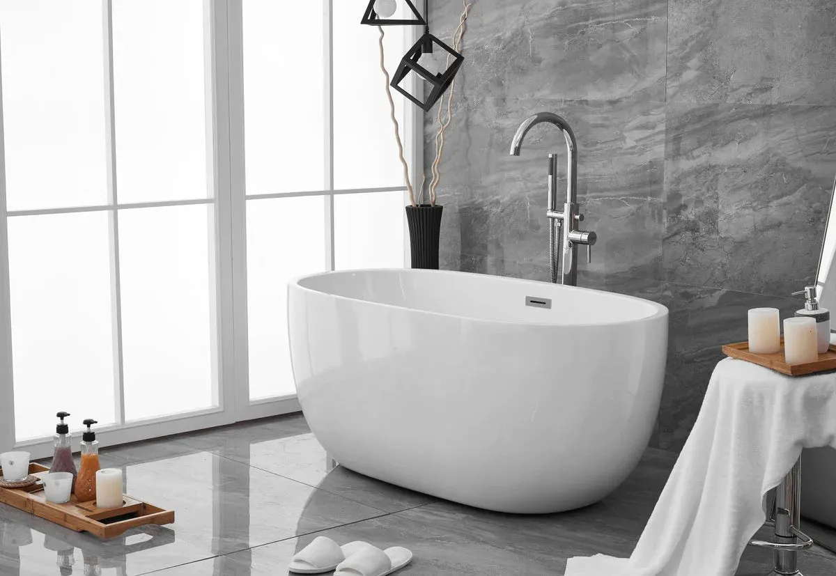 Allegra 54" Soaking Roll Top Bathtub