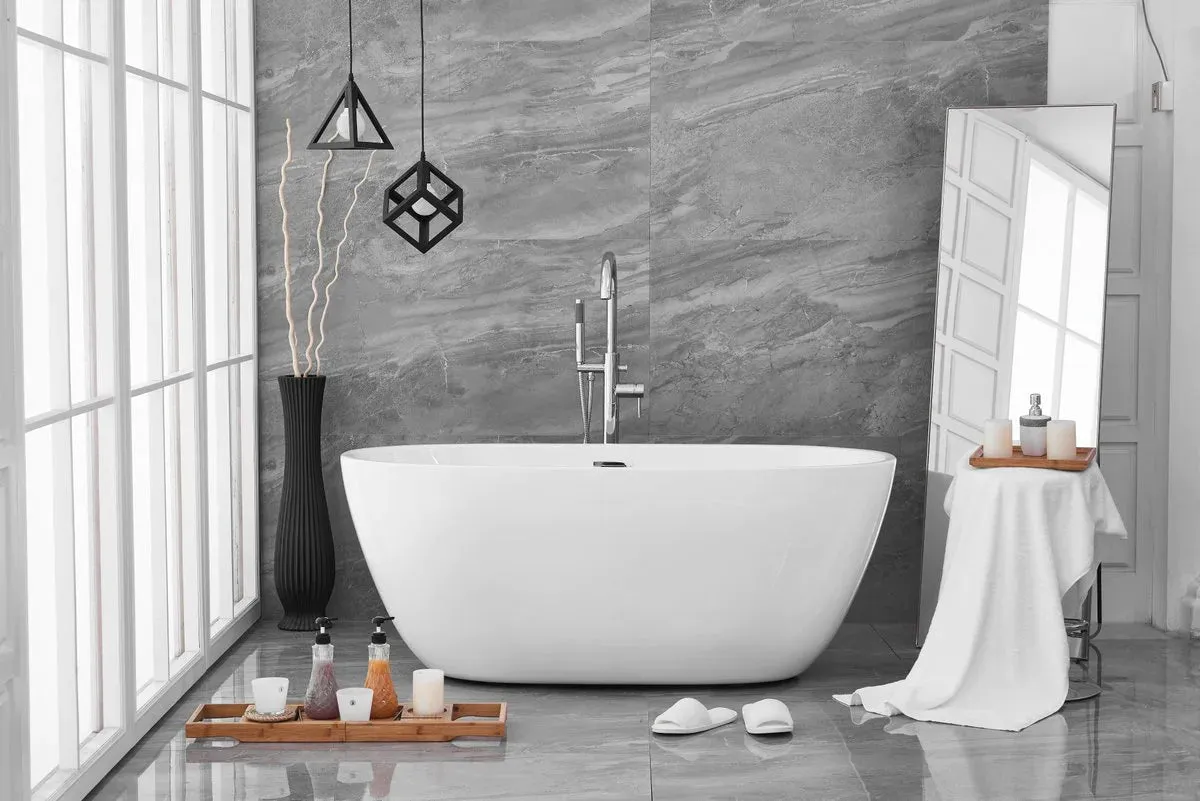 Allegra 59" Soaking Roll Top Bathtub