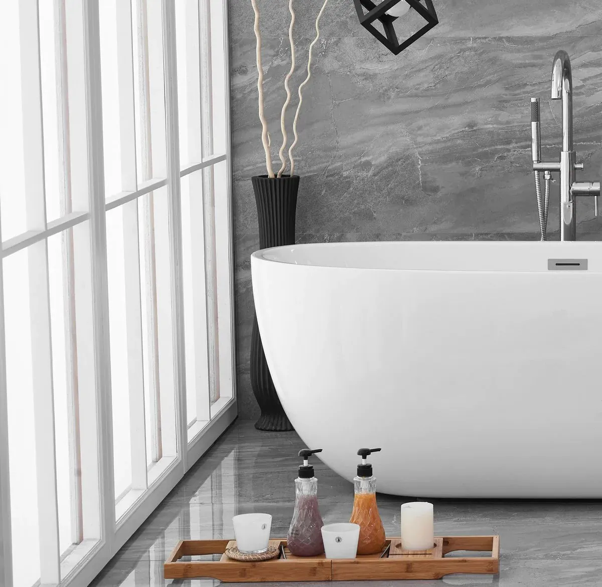 Allegra 67" Soaking Roll Top Bathtub