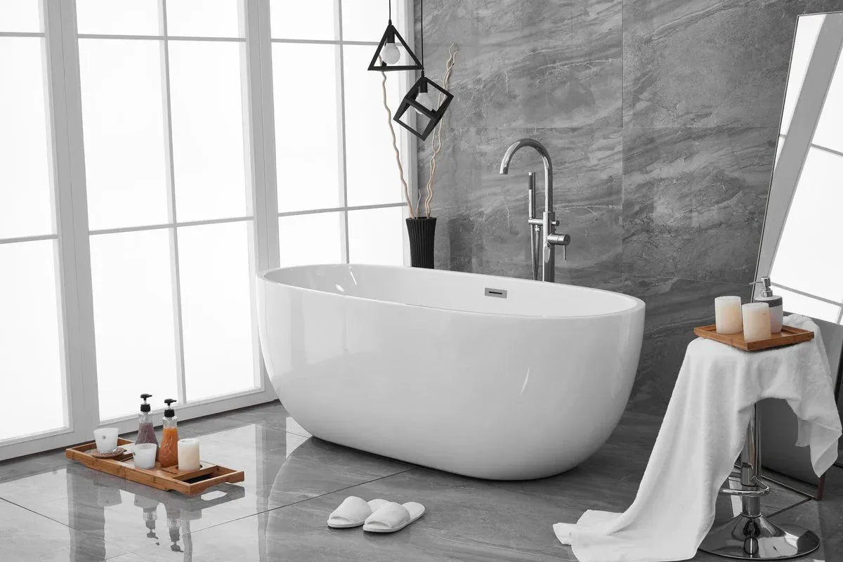 Allegra 67" Soaking Roll Top Bathtub