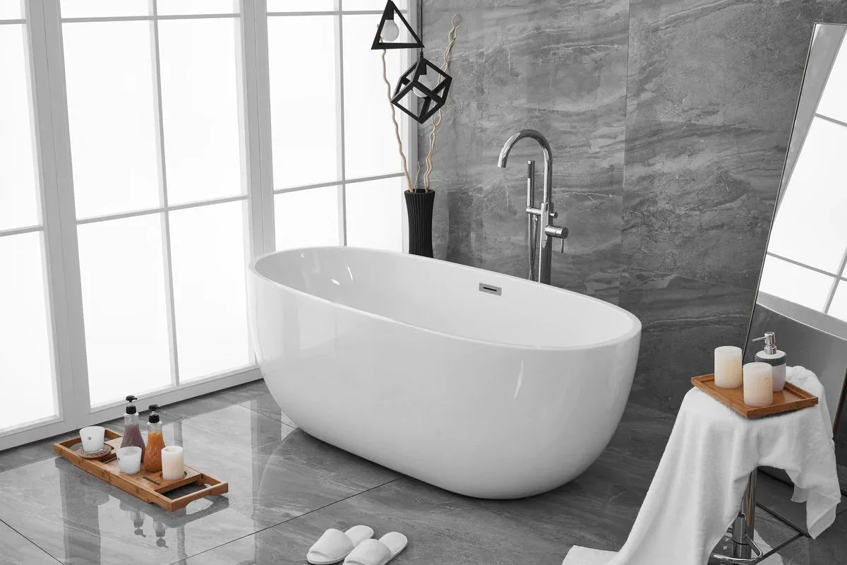 Allegra 67" Soaking Roll Top Bathtub