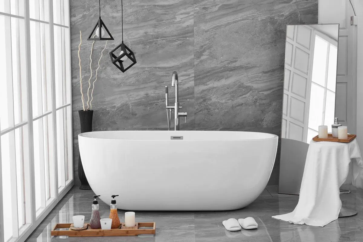 Allegra 67" Soaking Roll Top Bathtub