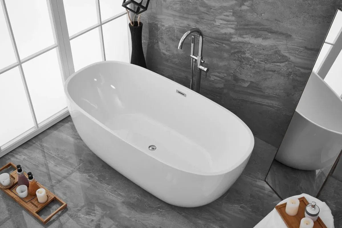 Allegra 70" Soaking Roll Top Bathtub