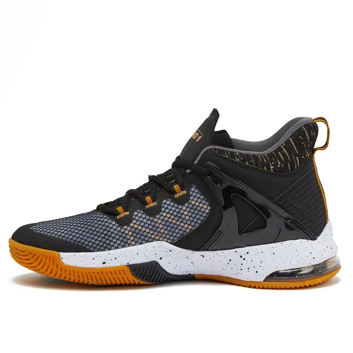 AND 1 MEN'S TURNAROUND BLACK/GOLD BASKETBALL SHOES