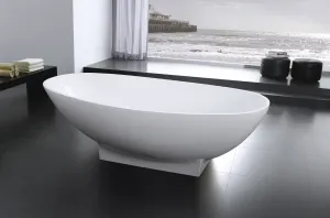 Aquamoon Lisboa 70 Modern Soaking Bathtub - White