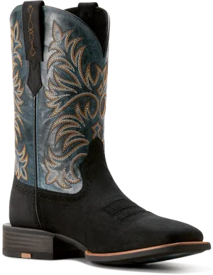 Ariat Men's Black Suede Oakwood Cowboy Boot