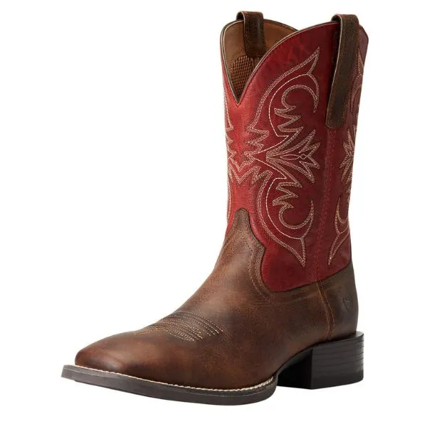 Ariat Mens Sport Pardner Matte Rebel Boots