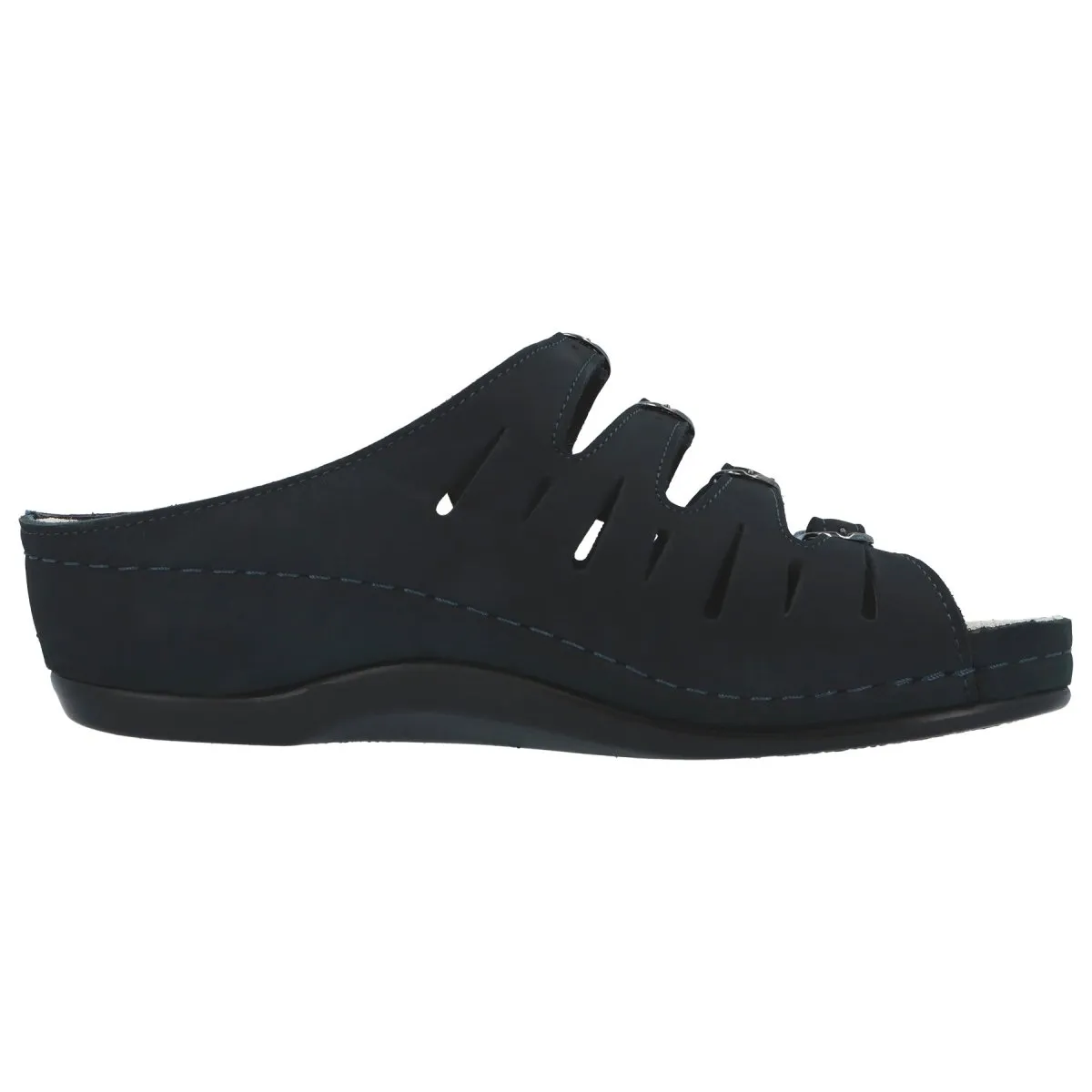 Berkemann Hassel Women's Sandal In Black Micro Nubuck