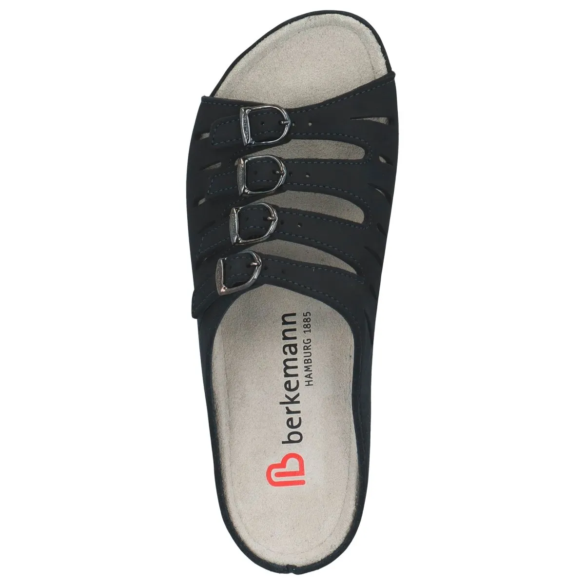 Berkemann Hassel Women's Sandal In Black Micro Nubuck