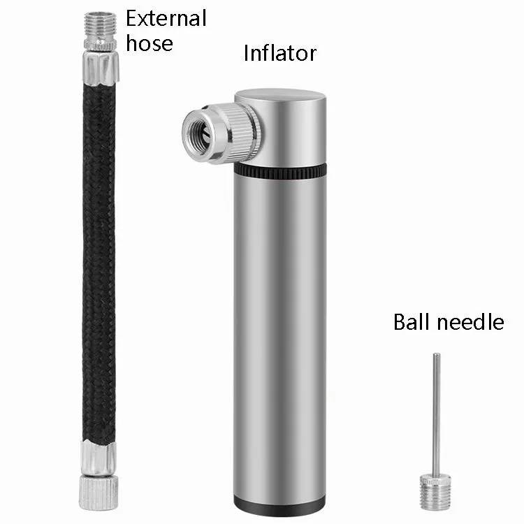 Bicycle Small Aluminum Alloy Pump Portable Mini Basketball Feeding Tube(Black)