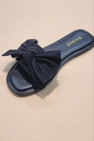 Black Marvin Bow Sandal