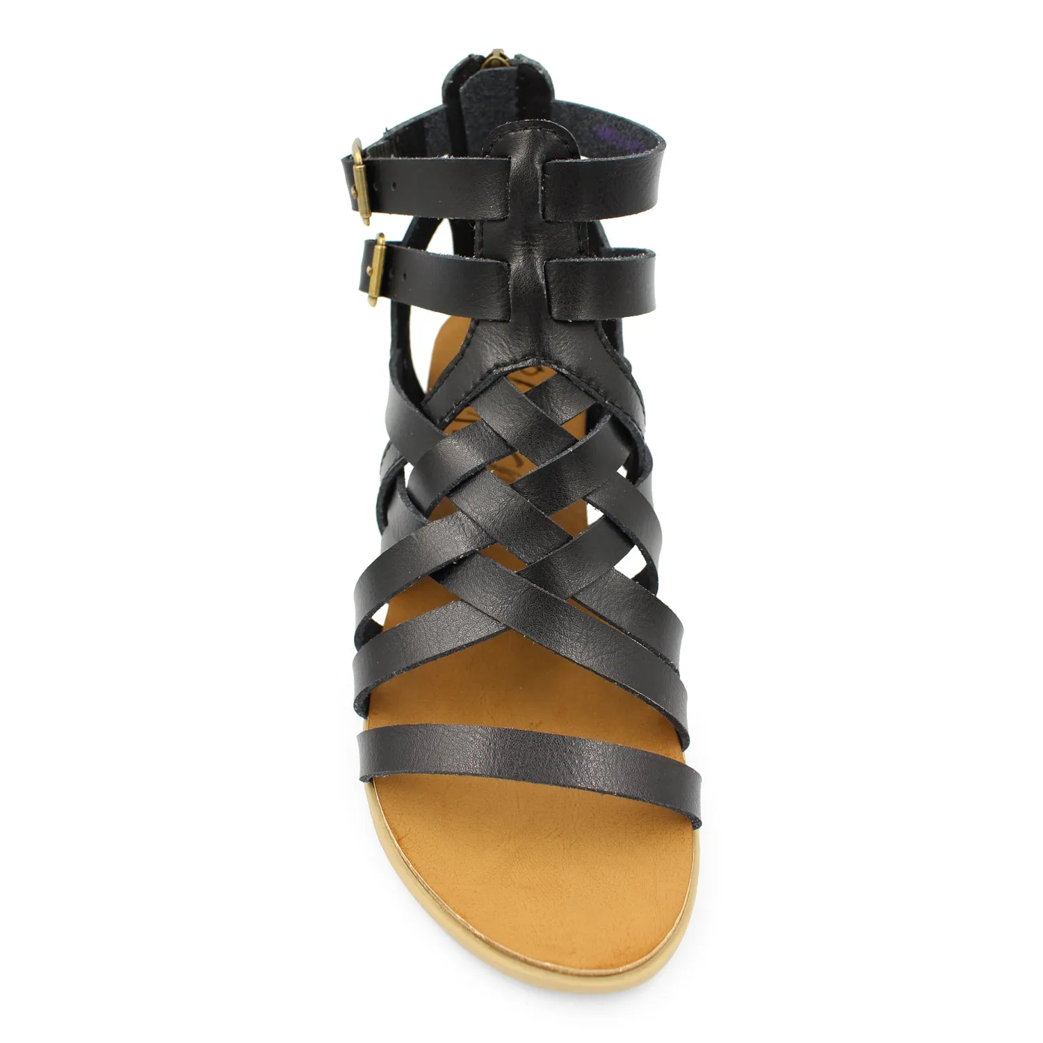 'Blowfish Malibu' Women's Bolivia Gladiator Sandal - Black Dyecut