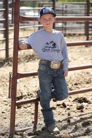 Boy's Cinch Bronc Wild & Free Long Sleeve Shirt