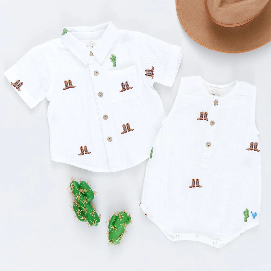 Boys Jack Shirt - Rodeo Embroidery