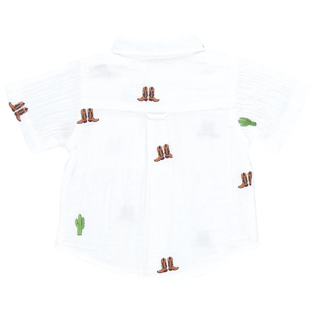 Boys Jack Shirt - Rodeo Embroidery