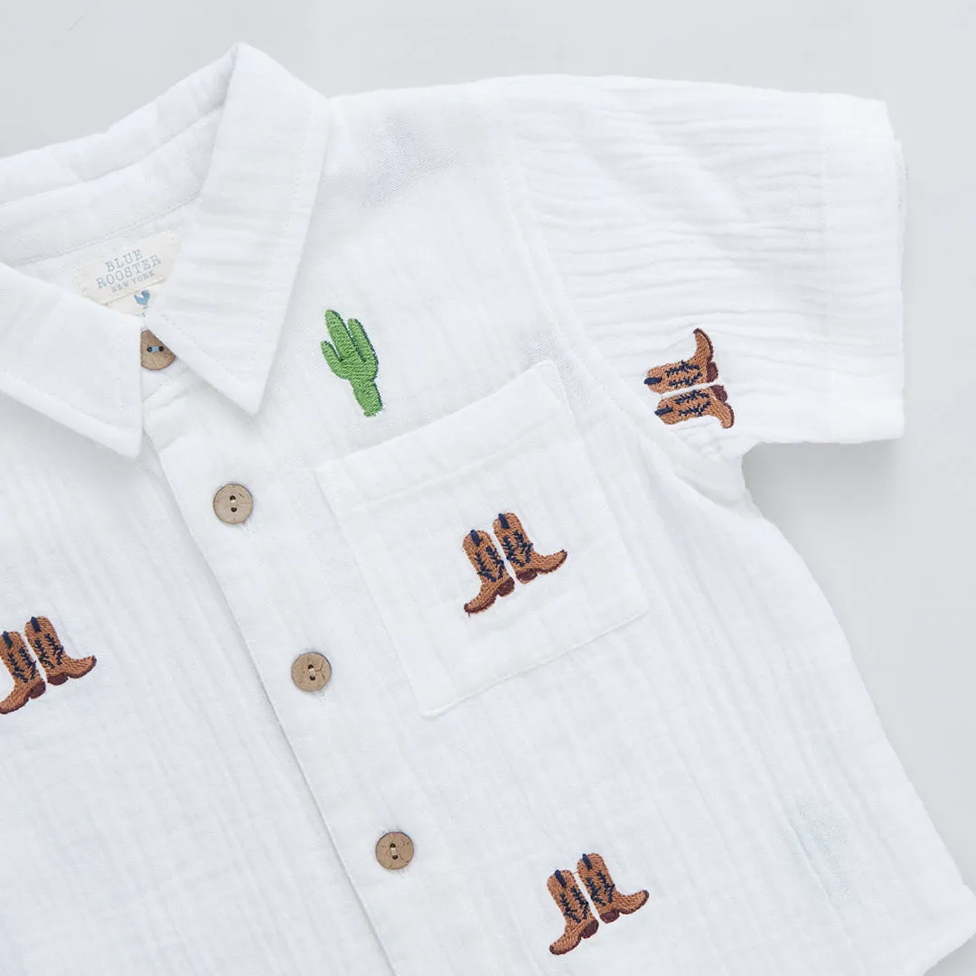 Boys Jack Shirt - Rodeo Embroidery