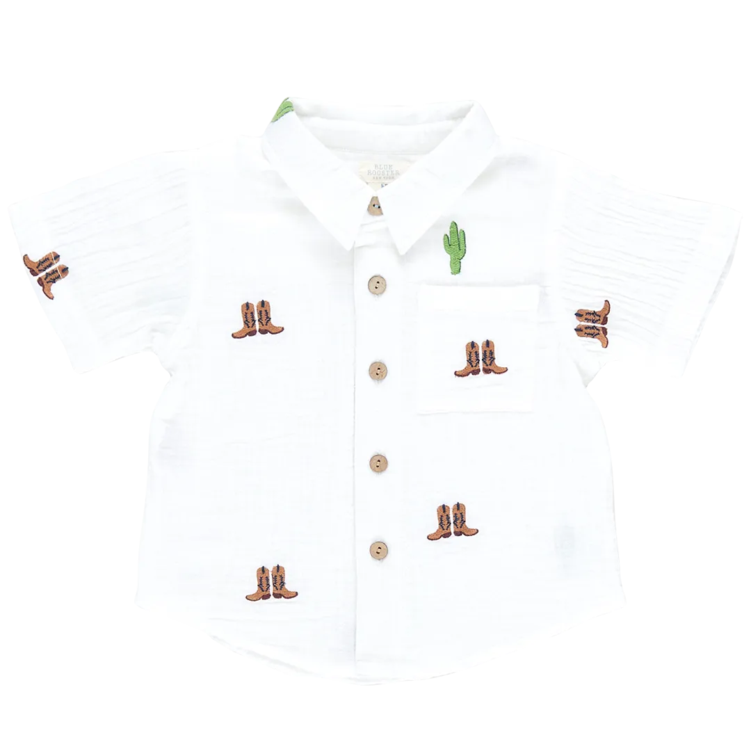 Boys Jack Shirt - Rodeo Embroidery