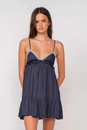 Bridget Navy Babydoll Dress