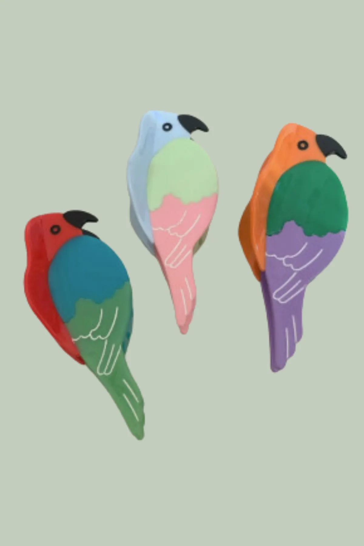 Bright Parrot Hair Clip