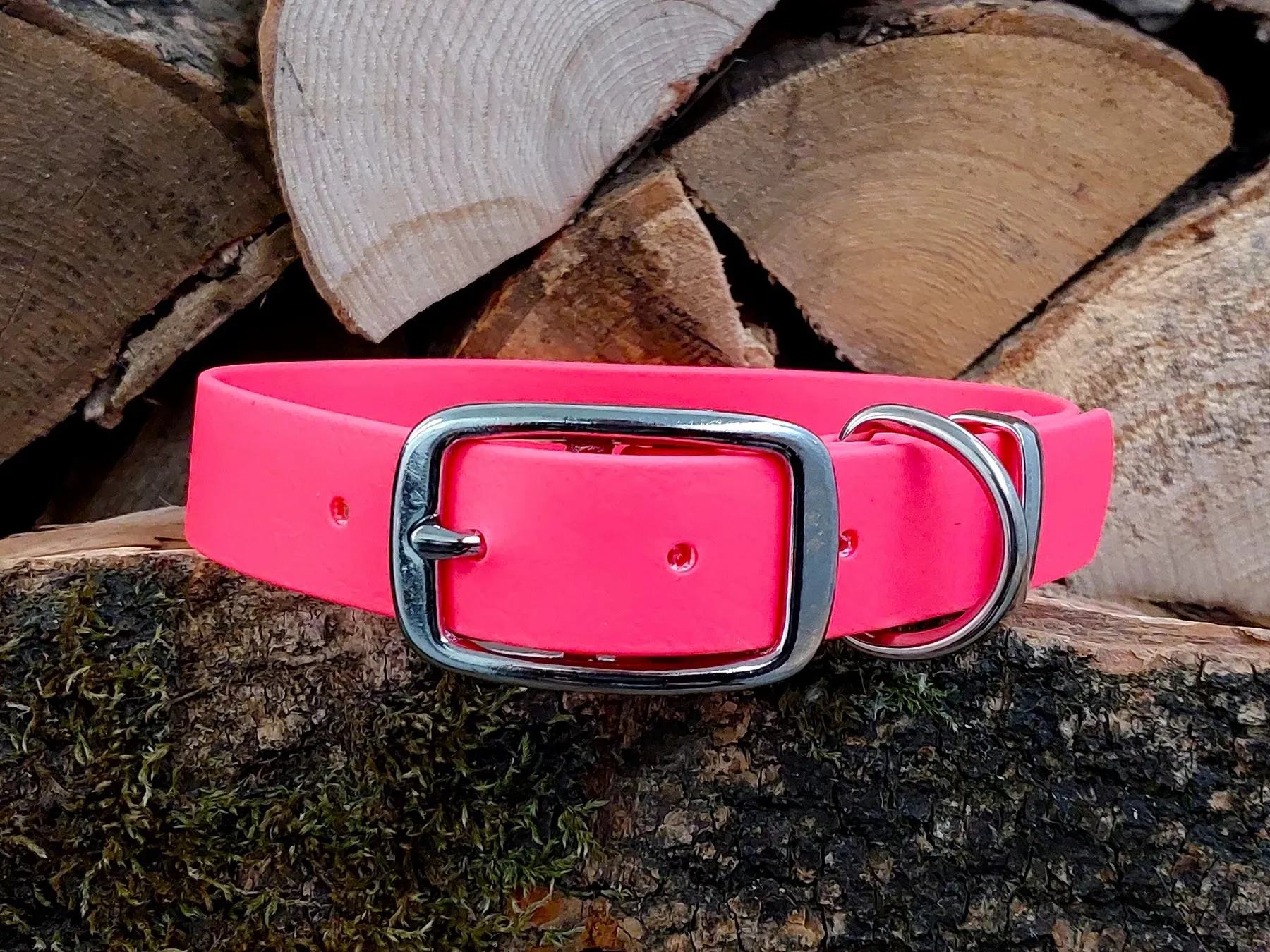 Bright Pink Waterproof Collar