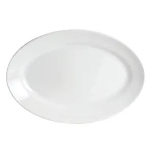 Bright White Oval Serving Platter