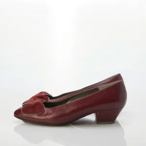 Bruno Magli Leather Burgundy Pump Style Slip On Shoe UK Size 5.5