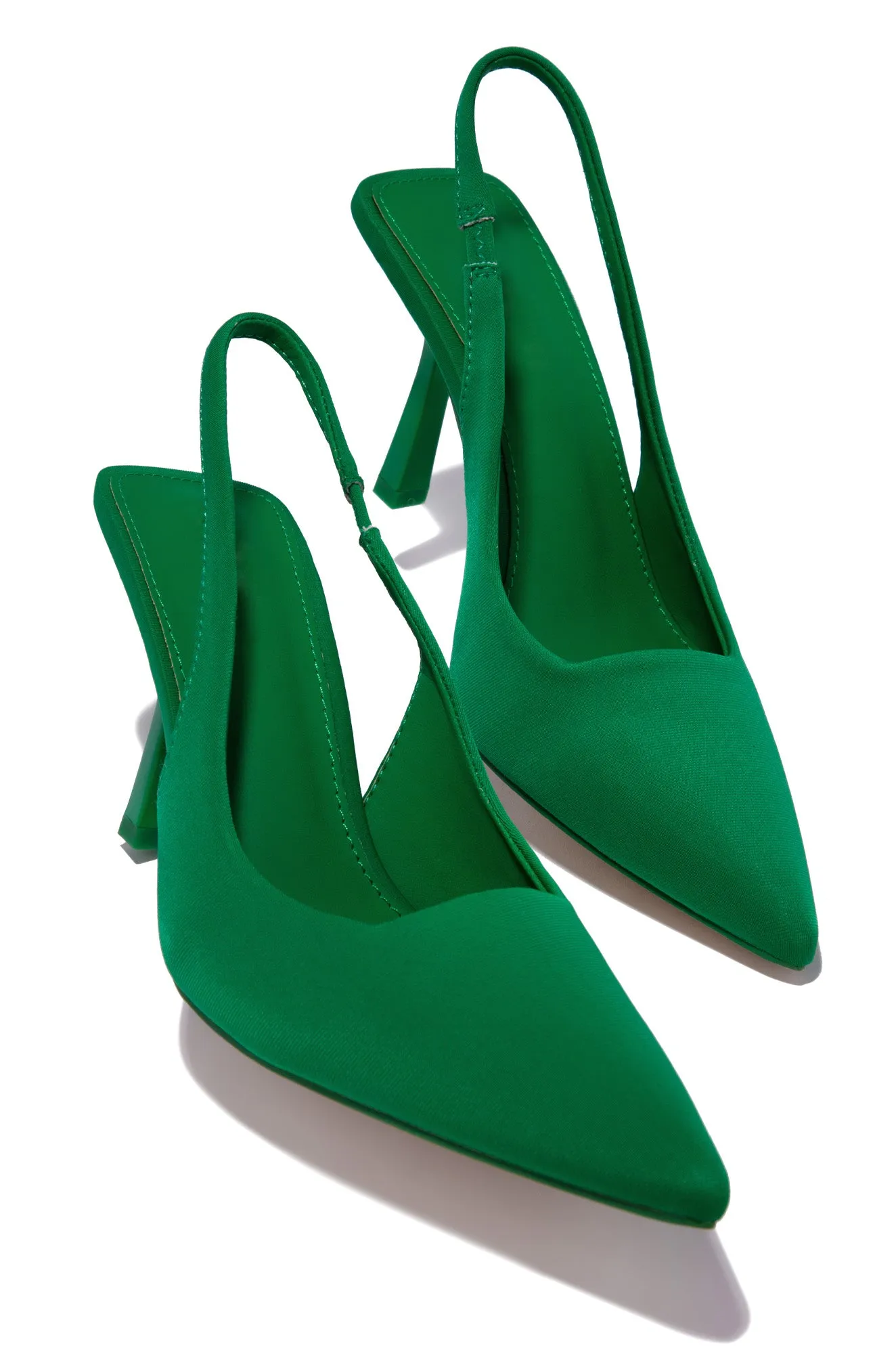 Caria Slingback Pumps - Green