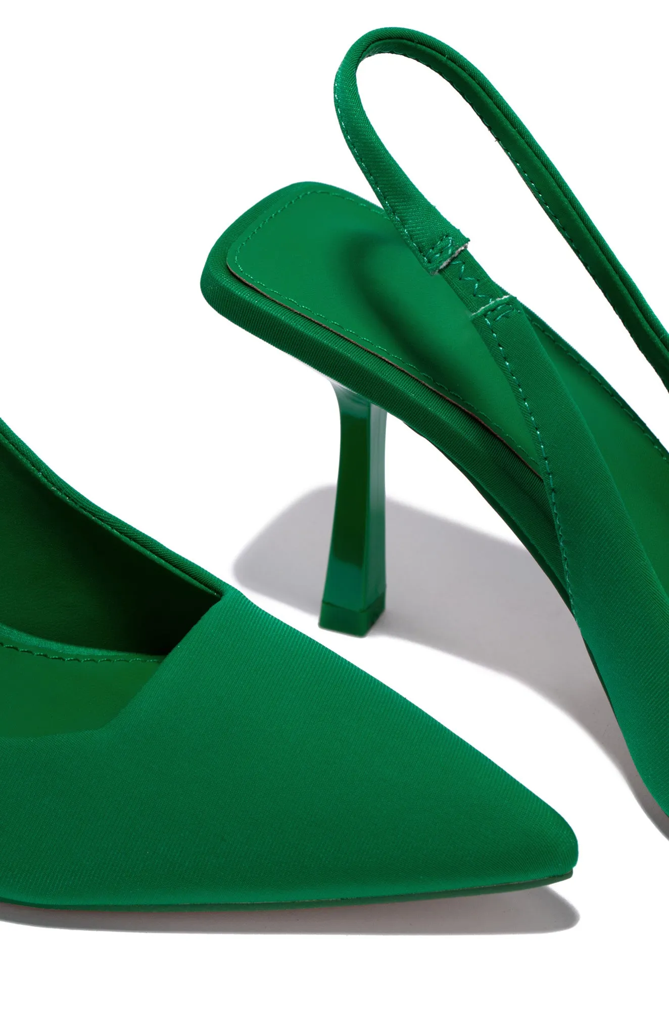 Caria Slingback Pumps - Green