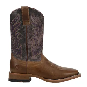 Cattle Call Embroidered Square Toe Cowboy Boots