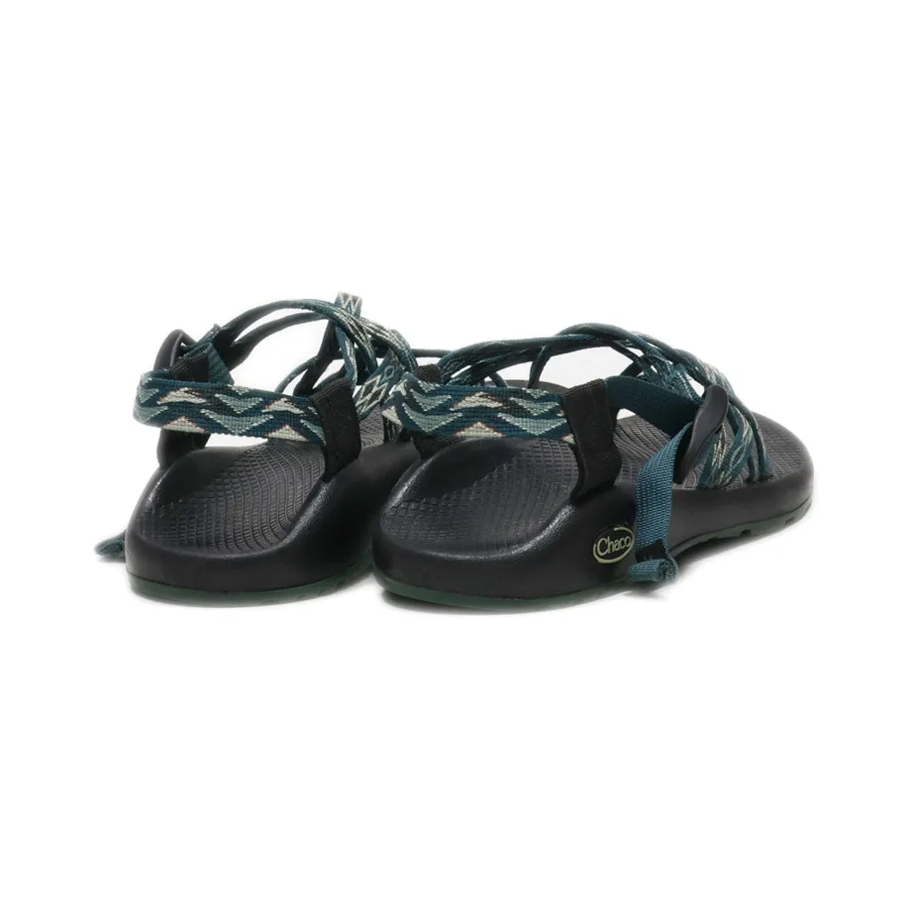 Chaco Sandals Leather Green Colour For Women