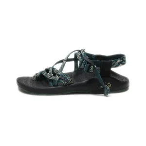 Chaco Sandals Leather Green Colour For Women