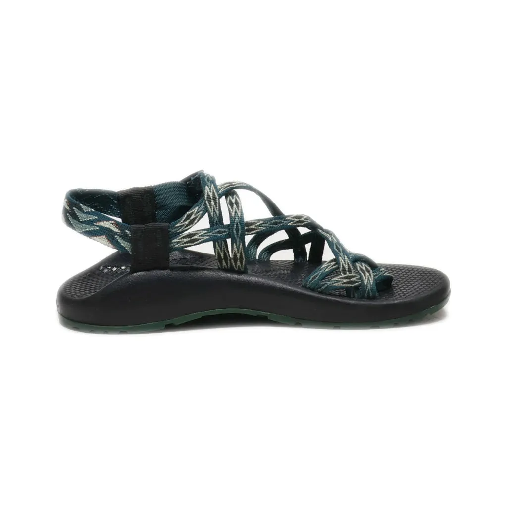 Chaco Sandals Leather Green Colour For Women