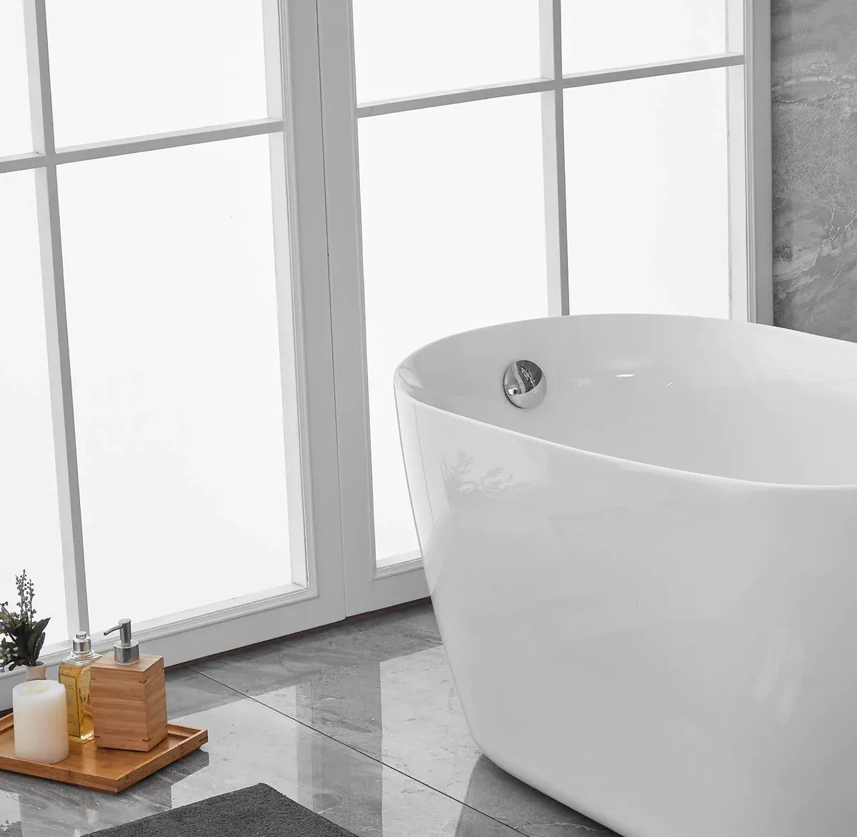 Chantal 54" Soaking Single Slipper Bathtub